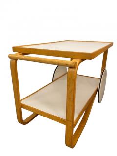 Alvar Aalto Alvar Aalto Tea Trolley Model 901 in White and Birch for Artek 1960s - 3956034