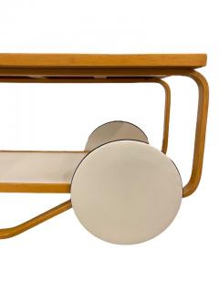 Alvar Aalto Alvar Aalto Tea Trolley Model 901 in White and Birch for Artek 1960s - 3956036