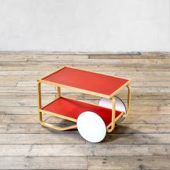 Alvar Aalto Alvar Aalto Tea Trolley model 901 for Artek in Birch Wood and Red Laminate - 2802420