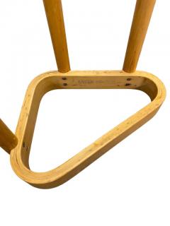 Alvar Aalto An Alvar Aalto Triangular Umbrella Stand in Birch and Brass Artek 1960s - 3983924