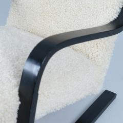 Alvar Aalto Early Alvar Aalto Armchair Model 401 in White Sheepskin Artek 1940s - 4239008