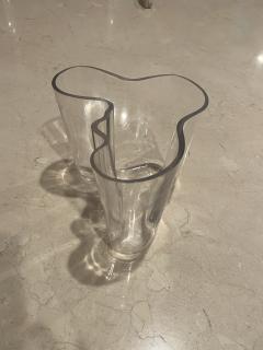 Alvar Aalto ICONIC EARLY CLEAR GLASS ALVAR AALTO MODERNIST VASE - 3966572