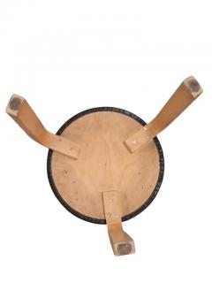 Alvar Aalto Iconic Alvar Aalto 3 legged Stool Model 60 Birch Black Pegamoid Artek 1950s - 3965332