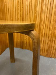 Alvar Aalto Iconic Alvar Aalto 3 legged Stool Model 60 In Birch Artek 1950s - 4125405