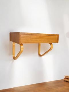 Alvar Aalto Minimalist Alvar Aalto Drawer Wall Shelf Model B 114 1950s for Artek - 3962910