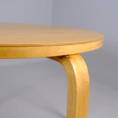 Alvar Aalto Modernist Alvar Aalto Round Coffee Table Model 72 in Birch for Artek 1950s - 4417352