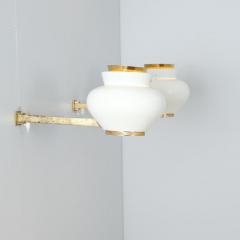 Alvar Aalto Pair of Alvar Aalto Commissioned Scones in White Brass Valaistusty 1950s - 4621736
