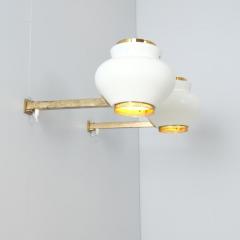 Alvar Aalto Pair of Alvar Aalto Commissioned Scones in White Brass Valaistusty 1950s - 4621737