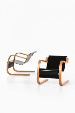 Alvar Aalto Pair of Easy Chairs in Molded Laminated Masurian Birch by Alvar Aalto 1940s - 4467646