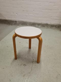 Alvar Aalto Rare Alvar Aalto 3 Legged Stool Model 60 in Original Formica Artek 1950s - 4138107