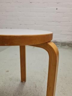 Alvar Aalto Rare Alvar Aalto 3 Legged Stool Model 60 in Original Formica Artek 1950s - 4138113