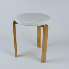 Alvar Aalto Rare Alvar Aalto Finger Joint Wartime Stool Model 60 Artek 1940s - 4183853
