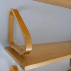 Alvar Aalto Rare Set of 4 Alvar Aalto Peg Wall Shelves Model 112 Artek 1930s 40s  - 4230881
