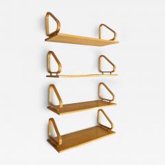 Alvar Aalto Rare Set of 4 Alvar Aalto Peg Wall Shelves Model 112 Artek 1930s 40s  - 4236008