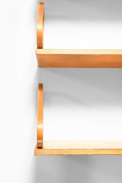 Alvar Aalto Rare Wall Shelves in Birch by by Alvar Aalto 1940s - 4663867