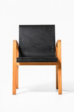 Alvar Aalto Scandinavian Modern Armchair in Birch and Lacquer by Alvar Aalto 1930s - 4632924