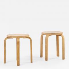 Alvar Aalto Set of 2 Early Alvar Aalto Stools Finland 1950s - 2700996