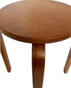 Alvar Aalto Set of 4 Mid Century Danish Modern Teak Stacking Stools after Alvar Aalto - 3910248