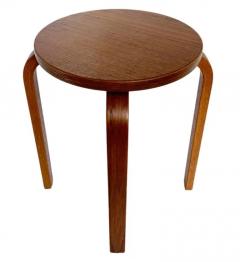 Alvar Aalto Set of 4 Mid Century Danish Modern Teak Stacking Stools after Alvar Aalto - 3910250