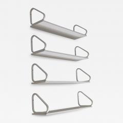 Alvar Aalto Set of Four Mid Century 112B Shelves by Alvar Aalto in White Birch Artek 1960s - 4568650