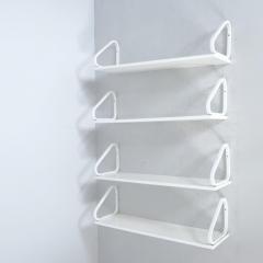 Alvar Aalto Set of Four White Alvar Aalto Minimalistic Shelves 112B in Birch Artek 1960s - 4561527