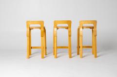 Alvar Aalto Set of Three Alvo Alto Bar Stools - 4586168