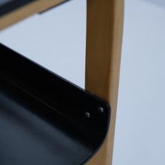 Alvar Aalto Sleek Alvar Aalto Side Magazine Table model 75 Black Birch Artek 1960s - 4345574