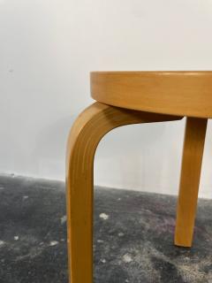 Alvar Aalto Vintage Alvar Aalto Stool Model 60 In Blue Laminate for Artek - 3650154