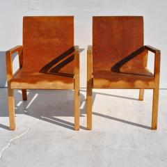 Alvar Aalto Vintage Pair Hallway 403 Chairs by Alvar Aalto - 2249646