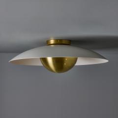 Alvaro Benitez Gabi Perforated Brass Dome Painted Metal Flush Mount by Alvaro Benitez - 4124816