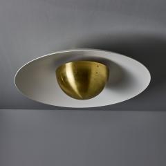 Alvaro Benitez Gabi Perforated Brass Dome Painted Metal Flush Mount by Alvaro Benitez - 4124819