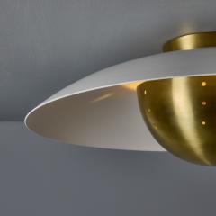 Alvaro Benitez Gabi Perforated Brass Dome Painted Metal Flush Mount by Alvaro Benitez - 4124820