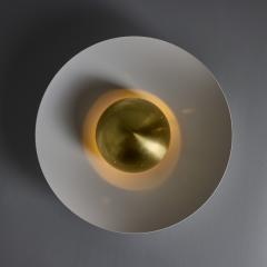 Alvaro Benitez Gabi Perforated Brass Dome Painted Metal Flush Mount by Alvaro Benitez - 4124821