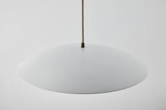 Alvaro Benitez Gabi Perforated Brass Dome White Painted Metal Pendant by Alvaro Benitez - 2520828