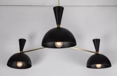 Alvaro Benitez Large Three Cone Lola II Chandelier in Black - 948599