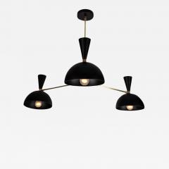 Alvaro Benitez Large Three Cone Lola II Chandelier in Black - 949069