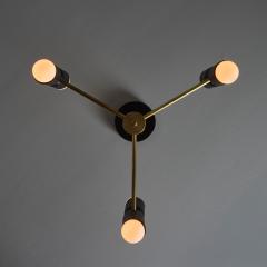 Alvaro Benitez Lulu 3 Arm Chandelier in Black Brass by Alvaro Benitez - 4124881