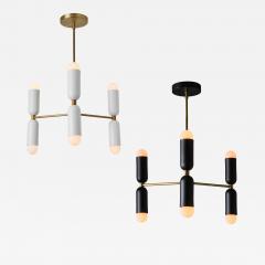 Alvaro Benitez Lulu 3 Arm Chandelier in Black Brass by Alvaro Benitez - 4125228