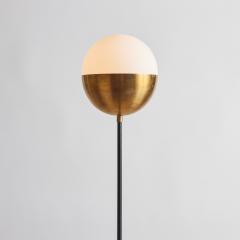 Alvaro Benitez Nuevo Estilo Floor Lamp in Opaline Glass Brass by Alvaro Benitez - 2750466