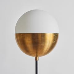 Alvaro Benitez Nuevo Estilo Floor Lamp in Opaline Glass Brass by Alvaro Benitez - 2750472