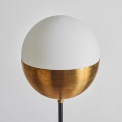 Alvaro Benitez Nuevo Estilo Floor Lamp in Opaline Glass Brass by Alvaro Benitez - 2750473