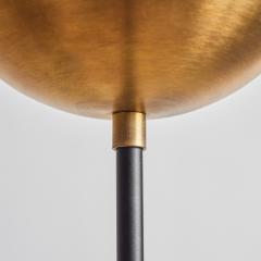 Alvaro Benitez Nuevo Estilo Floor Lamp in Opaline Glass Brass by Alvaro Benitez - 2750474