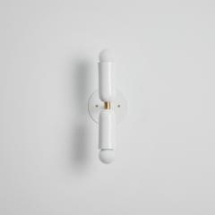 Alvaro Benitez Pair of Lulu Sconces in White Brass by Alvaro Benitez - 2753895