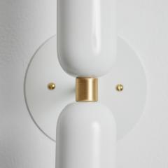 Alvaro Benitez Pair of Lulu Sconces in White Brass by Alvaro Benitez - 2753898