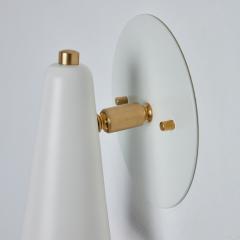 Alvaro Benitez Pair of Lupita Sconces in White Brass by Alvaro Benitez - 2931736