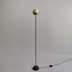 Alvaro Benitez Petite KOKO Floor Lamp in Opaline Glass Brass by Alvaro Benitez - 3668747