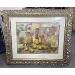 Alvaro Peppoloni Framed Alvaro Peppoloni Abstract Still Life Print Titled Still Life with Lemo - 4654000