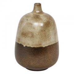 Alvino Bagni Alvino Bagni for Raymor Vase Ceramic Brown Beige Earth Tones Signed - 2829170