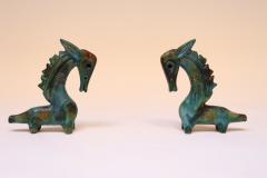 Alvino Bagni Pair of Italian Modernist Sea Garden Ceramic Horses by Alvino Bagni for Raymor - 3932325