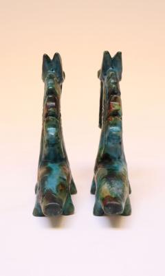 Alvino Bagni Pair of Italian Modernist Sea Garden Ceramic Horses by Alvino Bagni for Raymor - 3932328